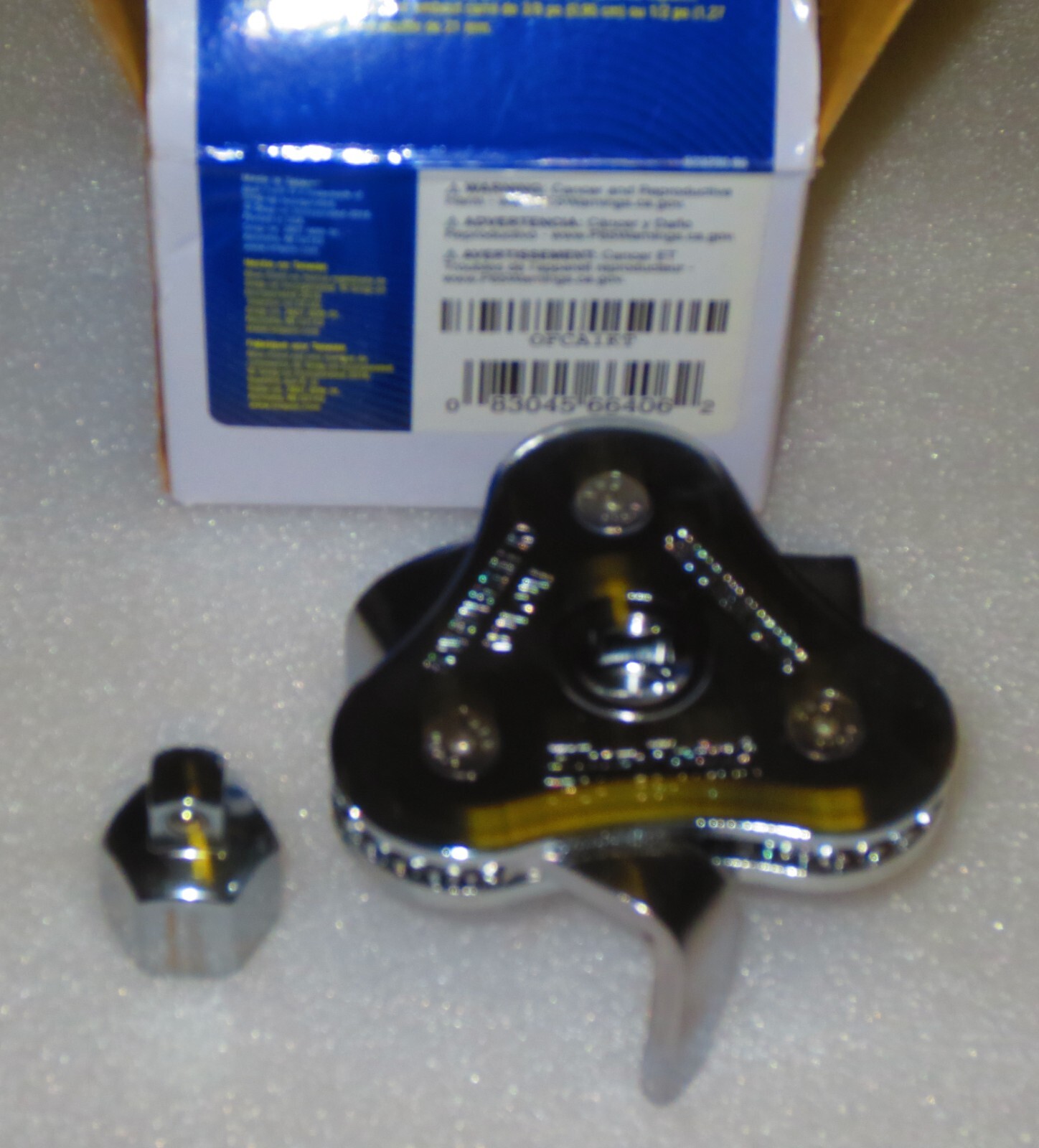 NEW SNAP-ON Blue-Point 3 JAW OIL FILTER WRENCH 58mm – 110mm OFCA1KT with ADAPTOR