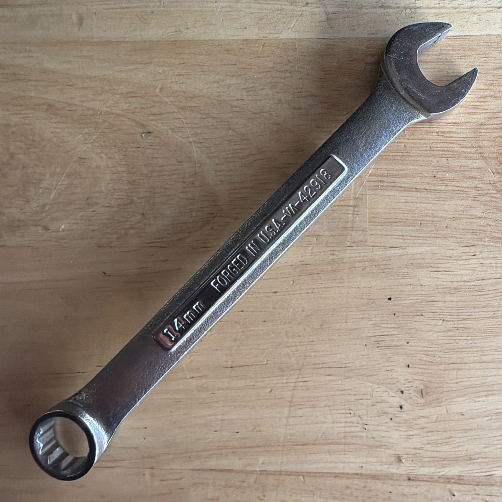 Craftsman 14mm Combination Wrench 12 Point VA Series 42918 Made in USA