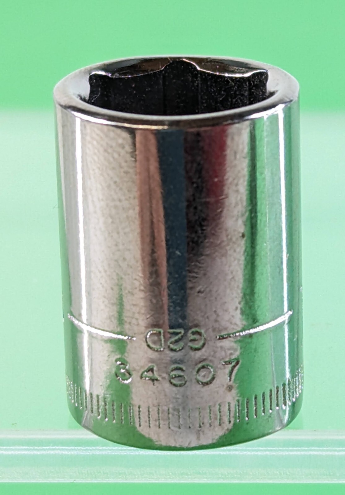 Craftsman USA 1/4in Drive 11mm Socket 6 Point Shallow Chrome Vintage 34607