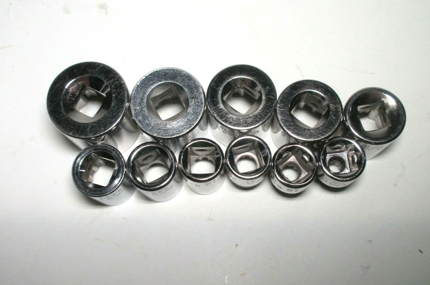 Craftsman 22 PC 3/8 DR 6 PT & 12 PT SAE Socket Set Made In USA Free Shipping