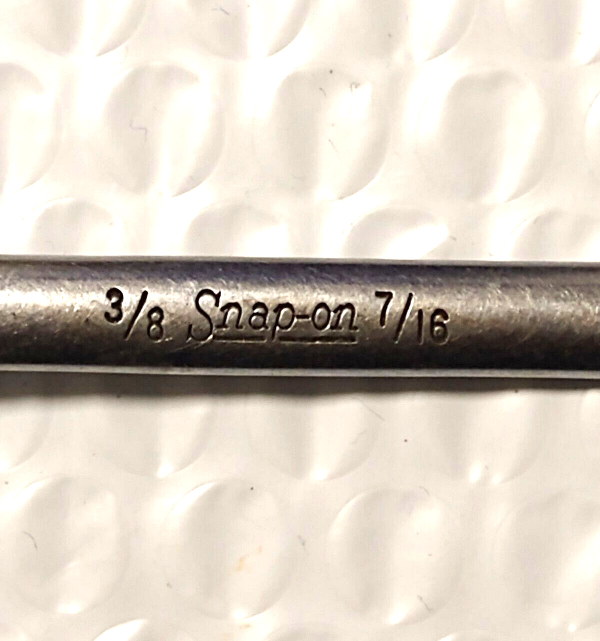 SNAP ON XS1214, 3/8″ x 7/16″ DBL. BOX WRENCH, 12 POINT, 4.75″ LONG.