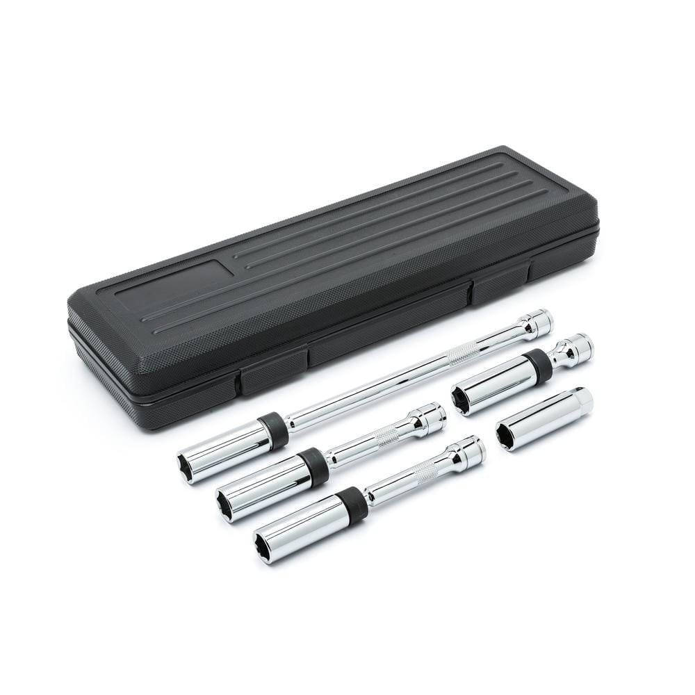 GEARWRENCH 3/8″ Drive 6-Point Magnetic Swivel Spark Plug Socket Set