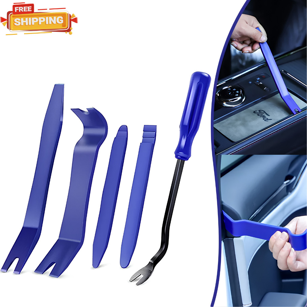 5PCS Auto Trim Removal Tool Kit Car Door Panel Dash Radio Interior Pry Tools Set