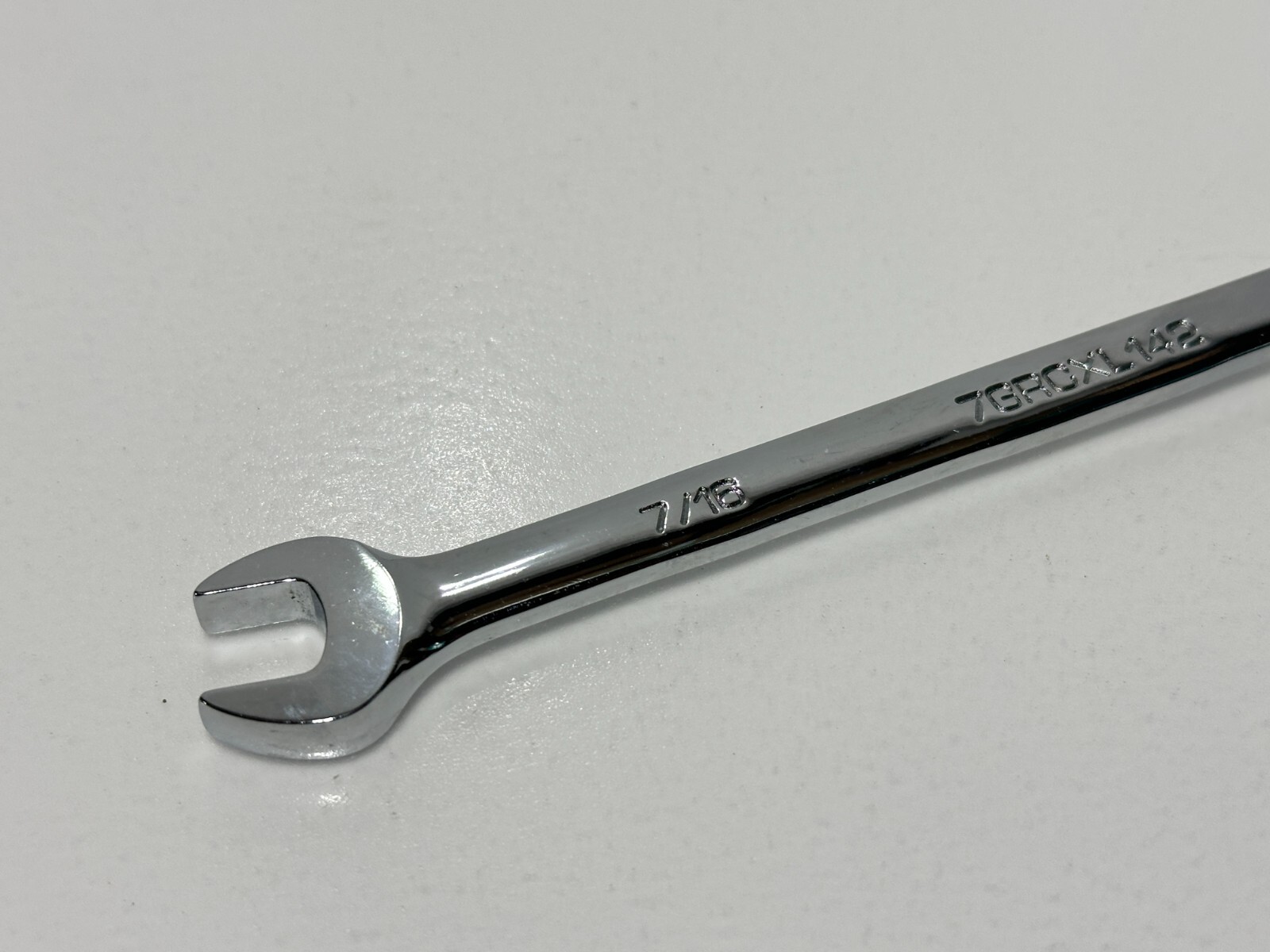 Matco 7GRCXL142 7/16” SAE 72 Teeth Extra Long Ratcheting Wrench, Non-Slip Box