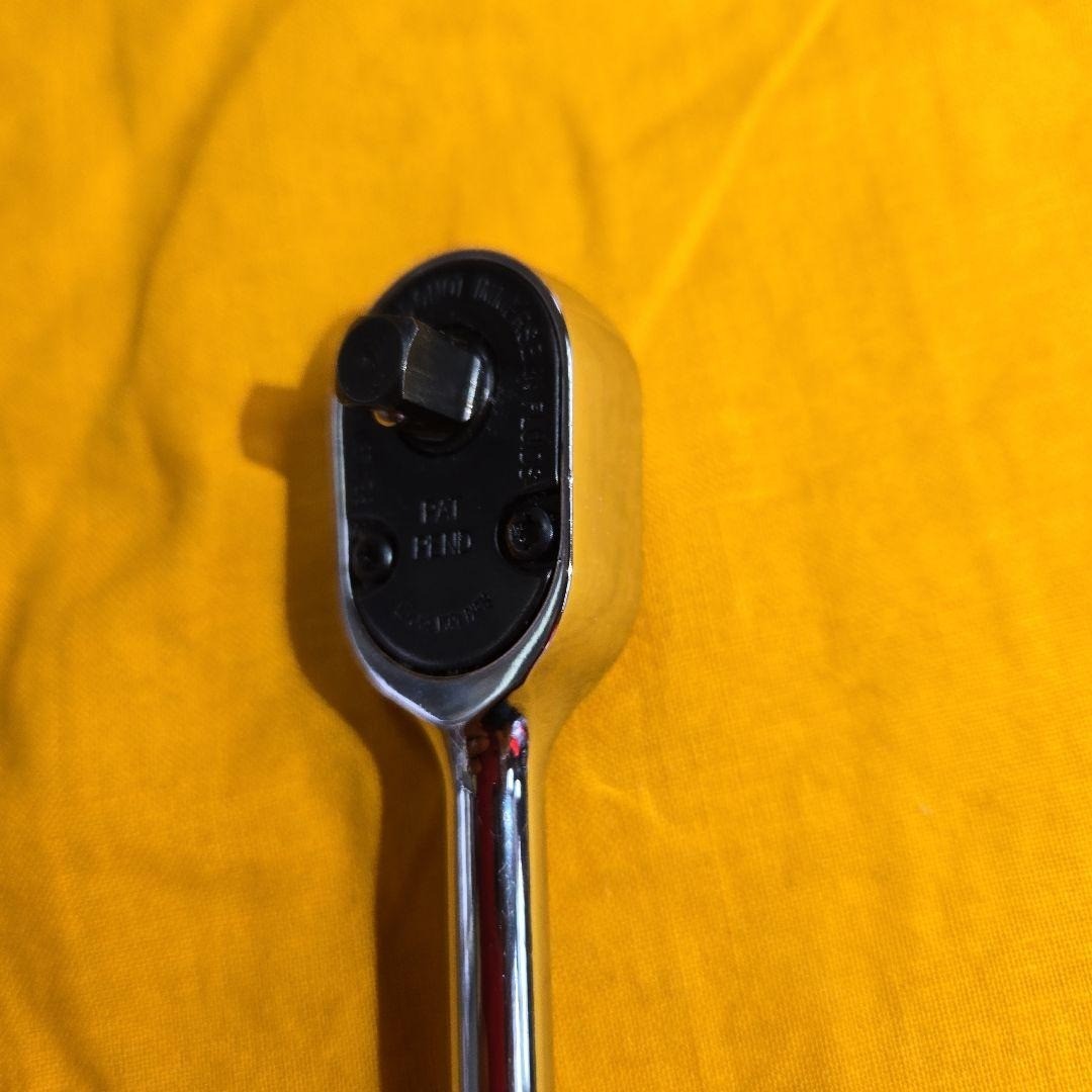 Snap-on TL72 1/4″ Drive Chrome Long Handle Ratchet sold as is