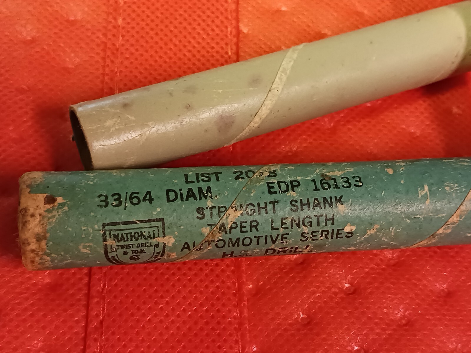 National Drill Bit 33/64 Straight Shank Taper Length NOS USA Automotive