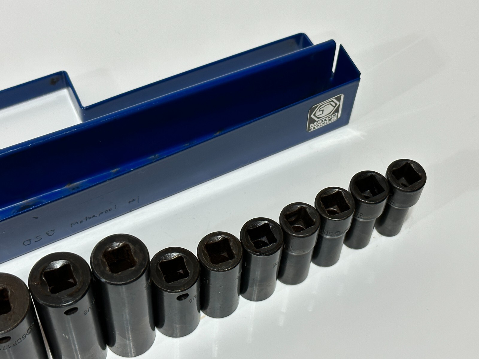 Matco Tools USA 12pc 3/8” Drive Metric Deep Impact Socket Set – 6 Point – 8-19mm