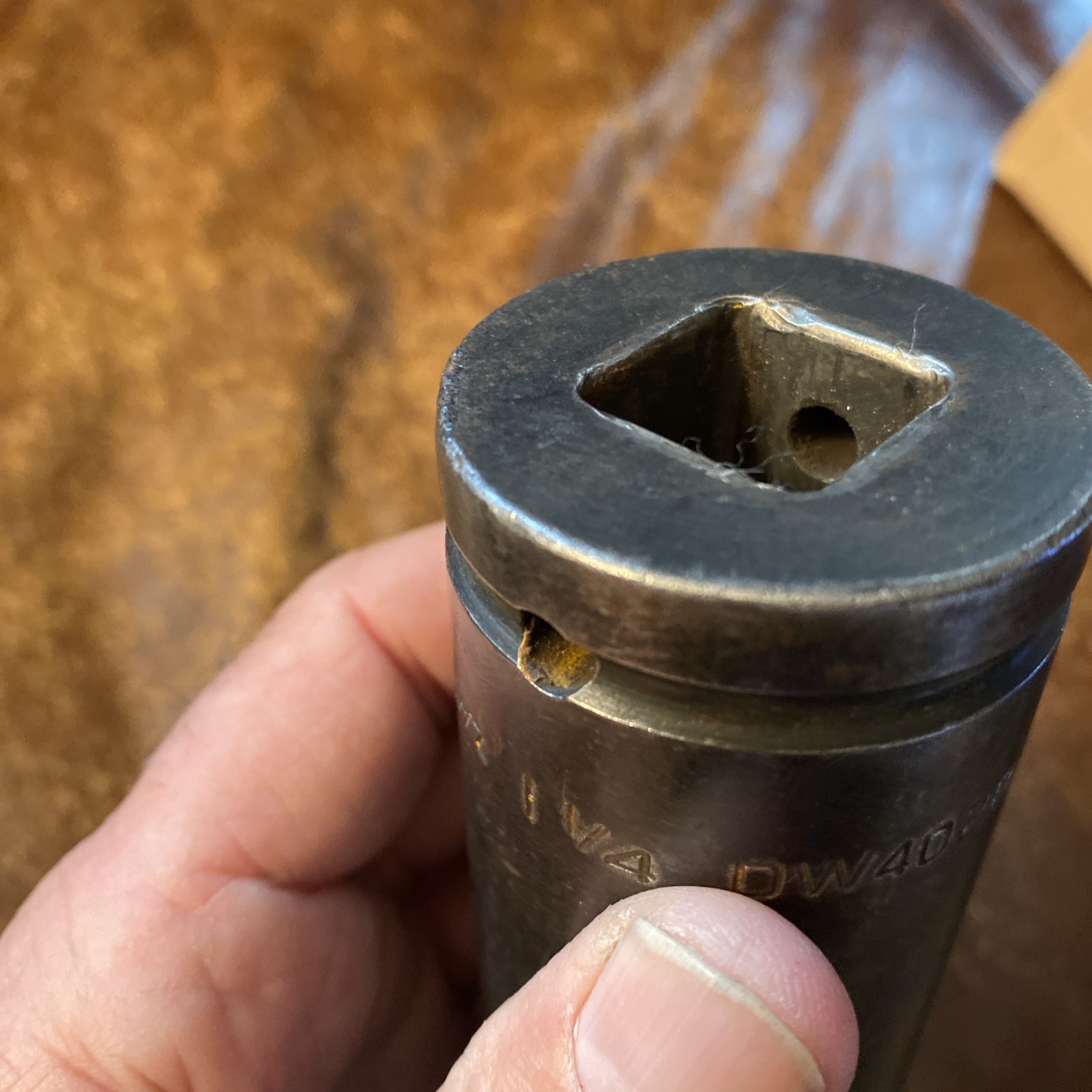 Snap On 3/4″ Drive 1-1/4″ 6PT Dayton Lug Nut Impact Socket DW402 Deep Socket