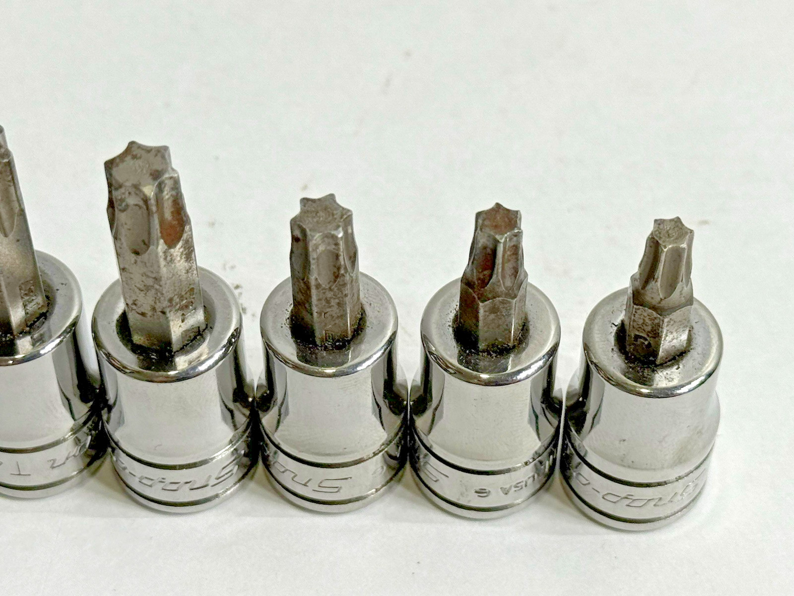 Snap On Torx Bit Socket 3/8″ Drive Set of 6: T55 T47 T45 T40 T30 T27