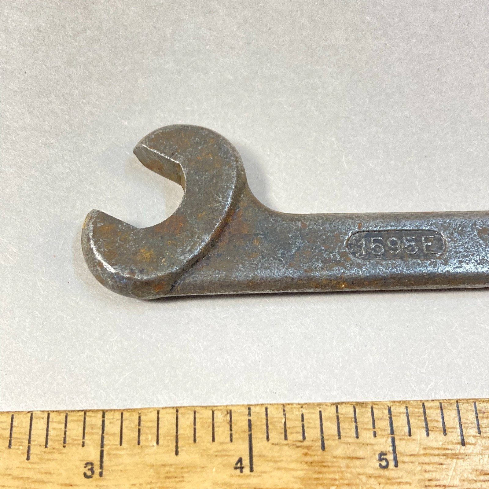 Vintage International Harvester IH Wrench 5/8″-9/16″ Open End Offset #1595E USA