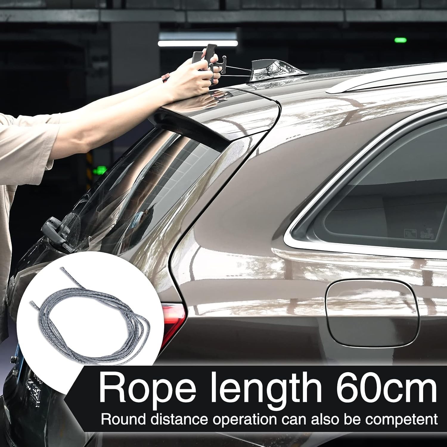 Vehicle Logo Remover Tool Set with 5PCS Scratch-Free 60CM Replacement Cords