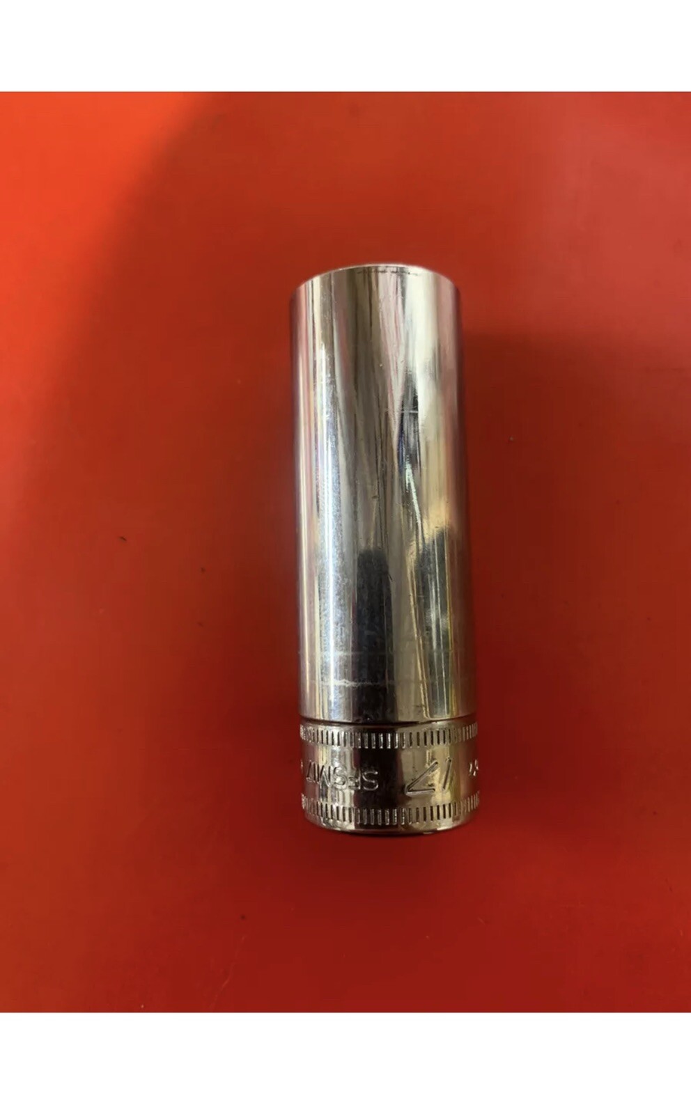 Snap on SFSM17 Chrome 3/8″ Drive 6 Point Metric 17mm Deep Flank Drive Socket