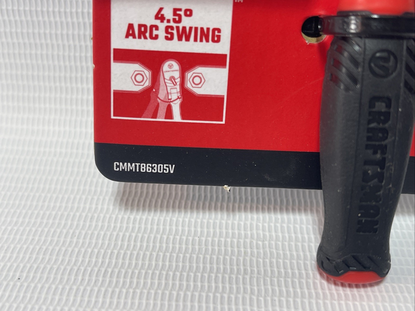 Craftsman V-SERIES Ratchet, 1/4 Inch Drive, 80-Tooth, Flexible Head Comfort Grip