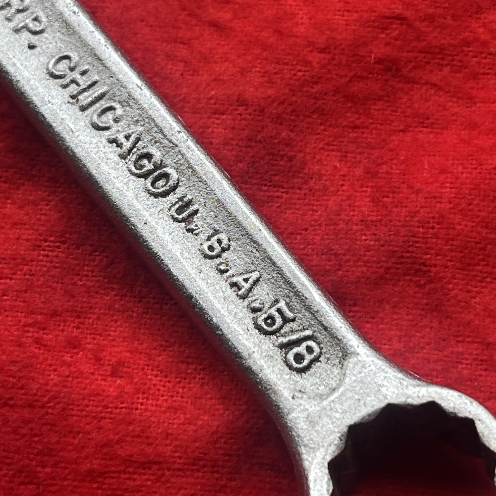 VINTAGE PENENS CORP. 6020 COMBINATION WRENCH 5/8″, 12 POINT CHICAGO USA (t57)