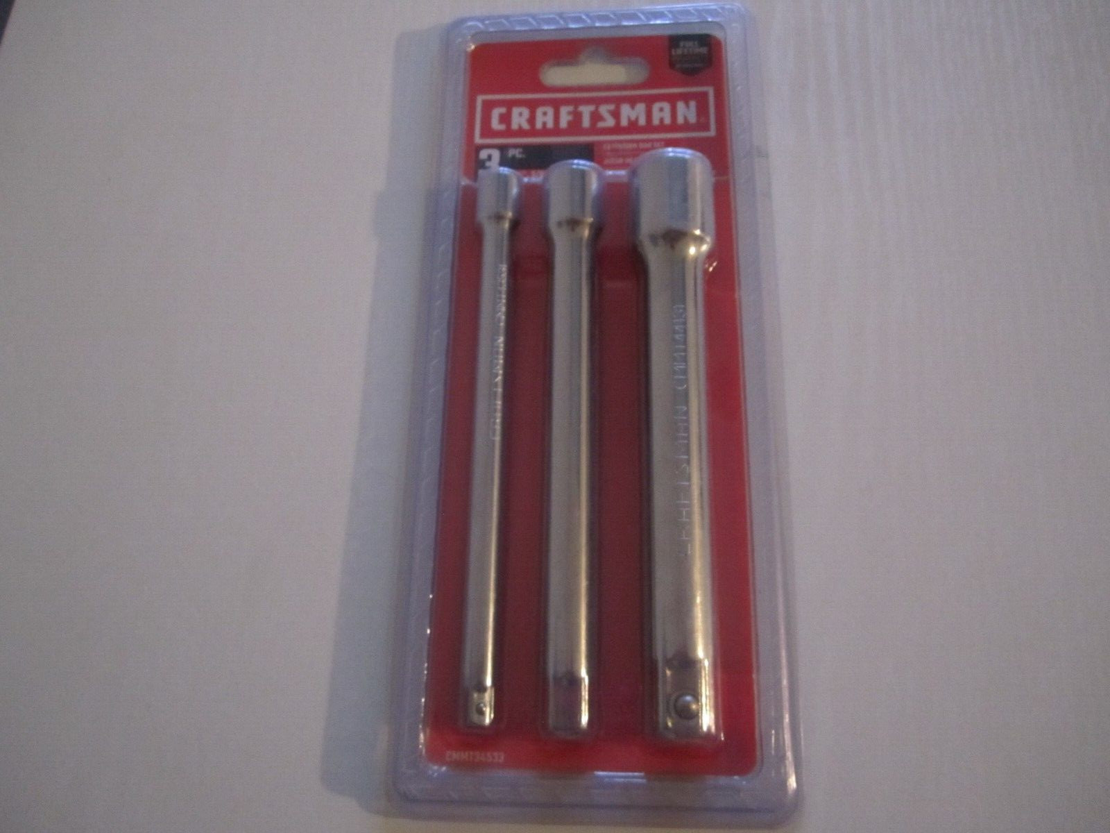 NEW Craftsman CMMT34533 6″ Extension Bar Set 3 pc 1/4, 3/8 and 1/2″ drive SAE