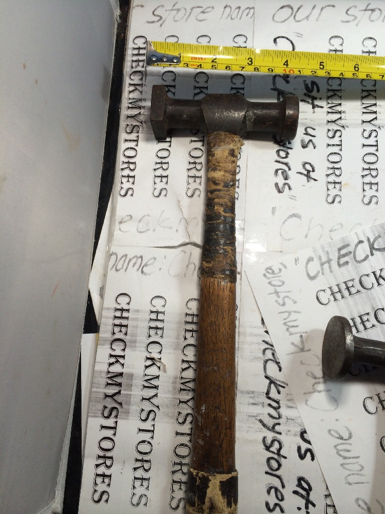 Vntg 4 HAMMERS Wooden Handle