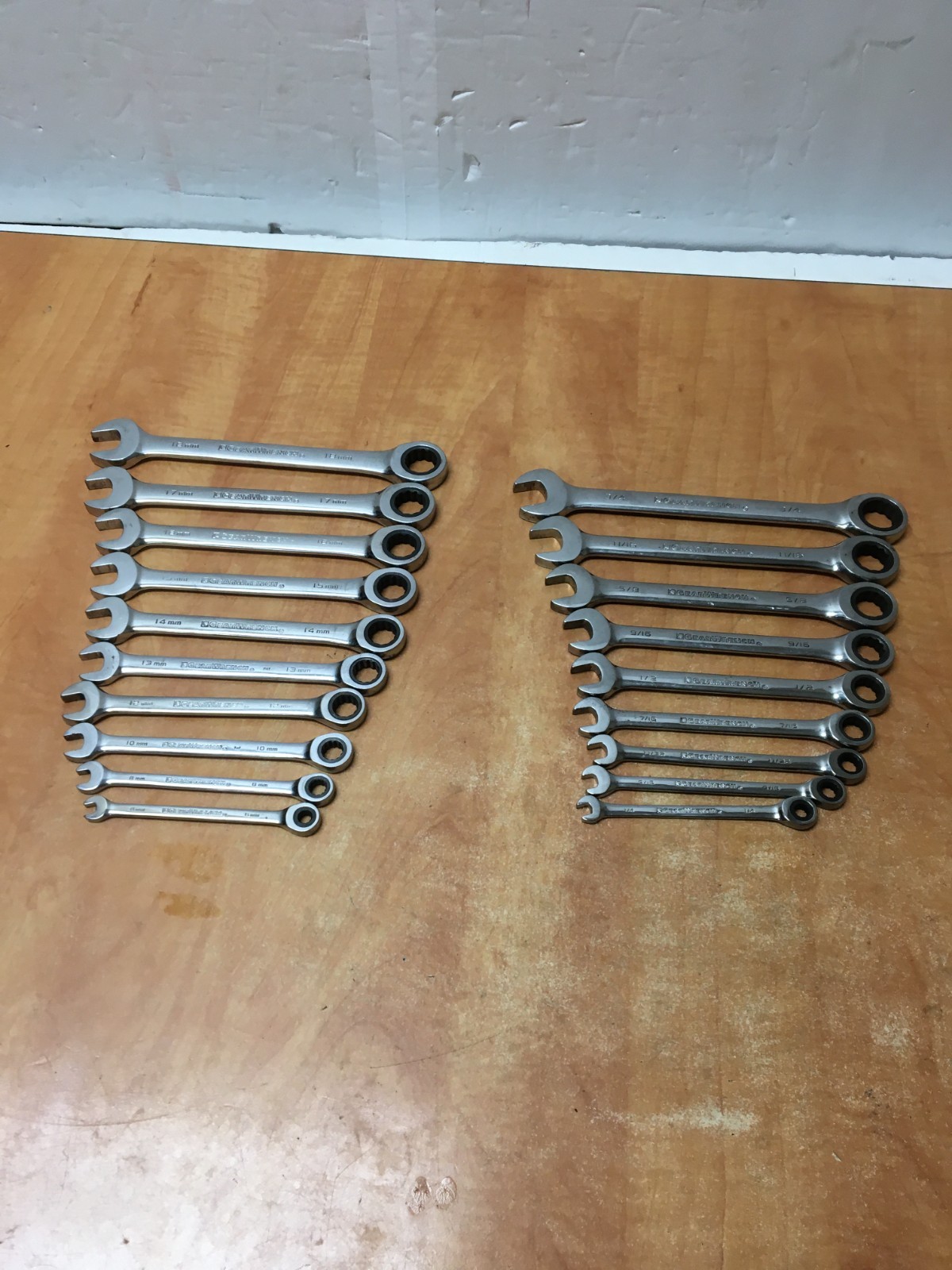 Gearwrench 20pc Ratcheting Wrench Set SAE Metric 8mm to 19mm 1/4 to 3/4