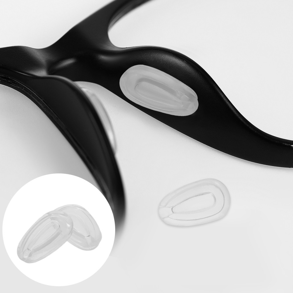 10 Pairs Transparent Silicone Nose Pads For Glasses Eyewear Nose Bridge Support