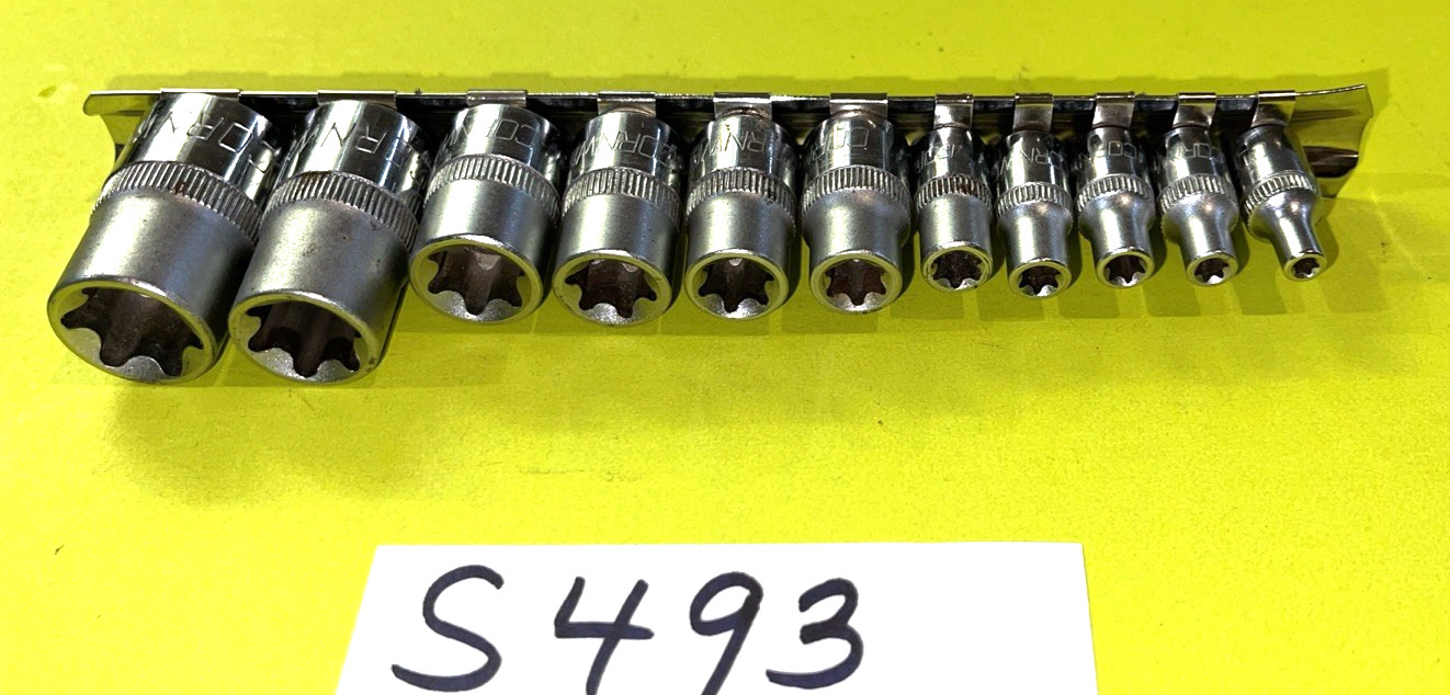 CORNWELL TOOLS 11 PIECE MULTI DRIVE INSIDE TORX SOCKET DRIVER SET E4 – E20