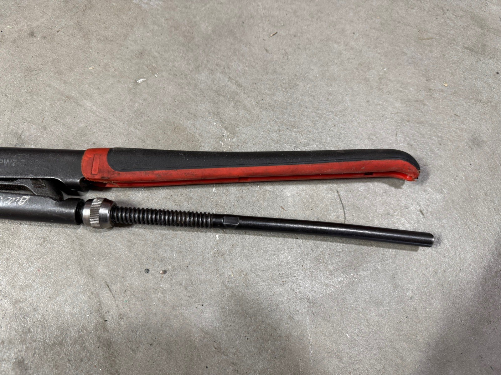 Snap On Tools PWZ2A 17″ Red Black Soft Grip Handle Pliers Wrench, See photos