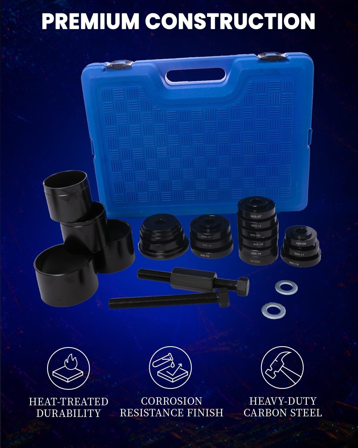Wheel Bearing Press Kit Front Wheel Drive Removal Installation Tool Set