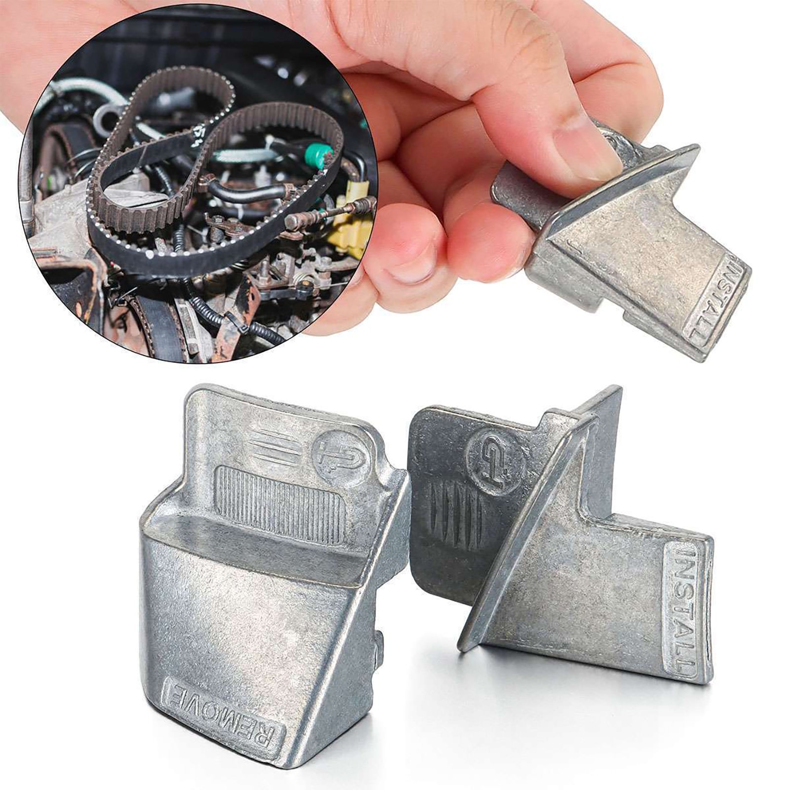 2* Universal Stretch Belt Remover & Installer Tool Kit For Car Auto Truck