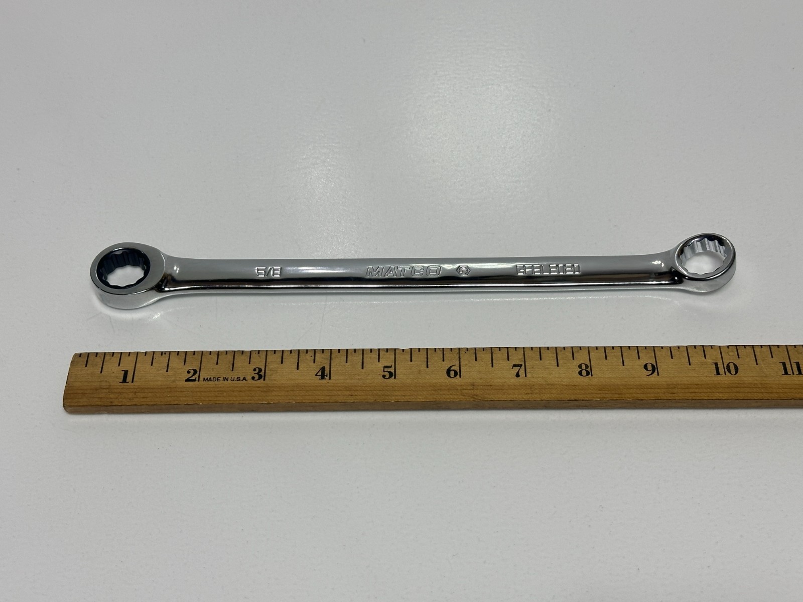 🇺🇸 Matco Tools USA GRBL2020 SAE 5/8″ Ratcheting Double Box End Wrench, NOS