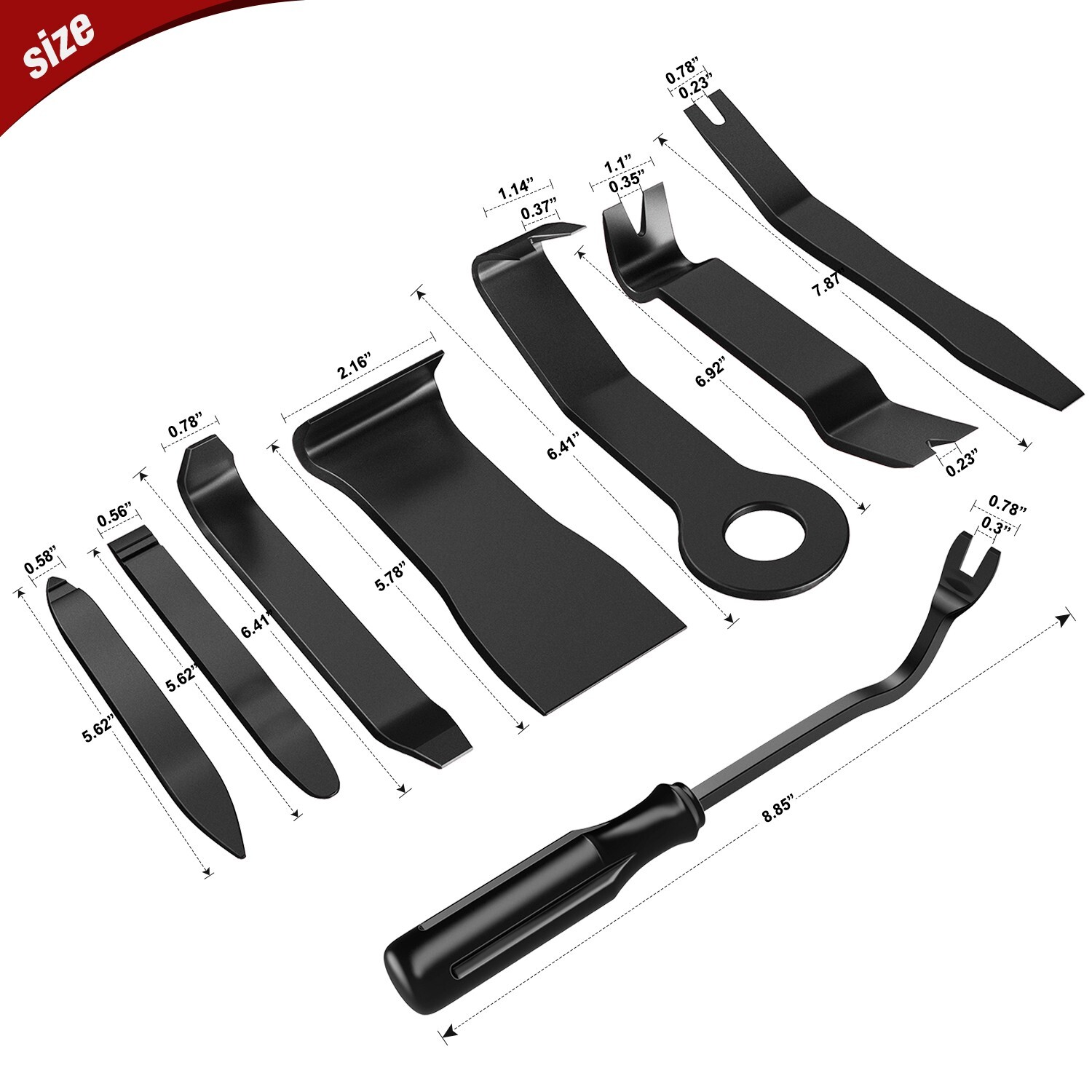 Nilight 8PCS Auto Trim Removal Tool Kit No-Scratch Removal Tool Kit