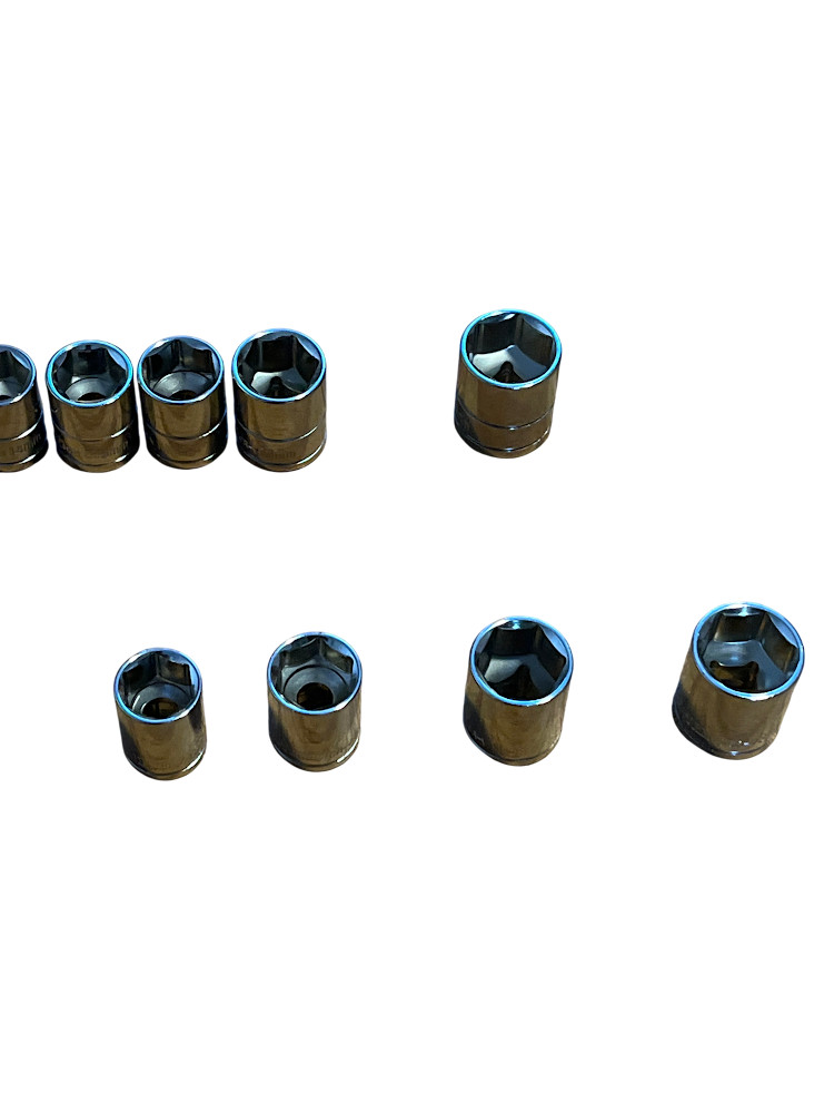 Performax CR-V Chrome Socket Set 42pc 1/4 & 3/8 in Drive Metric + SAE 6 Point