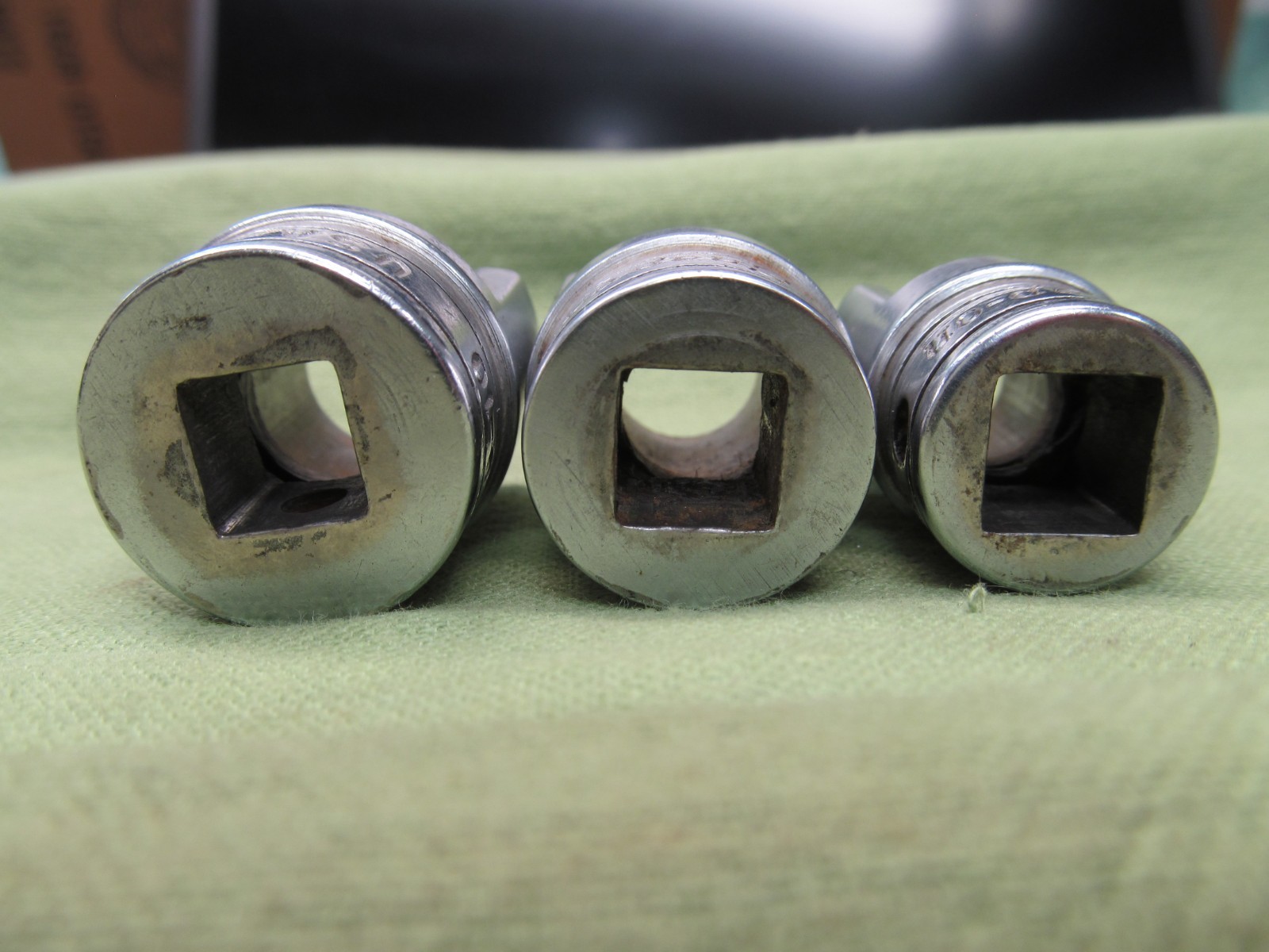 Set of 3 Snap-on Weatherhead Sockets – 3/8″dr. – pn’s FD-10, FD-8, FD-6 – USA