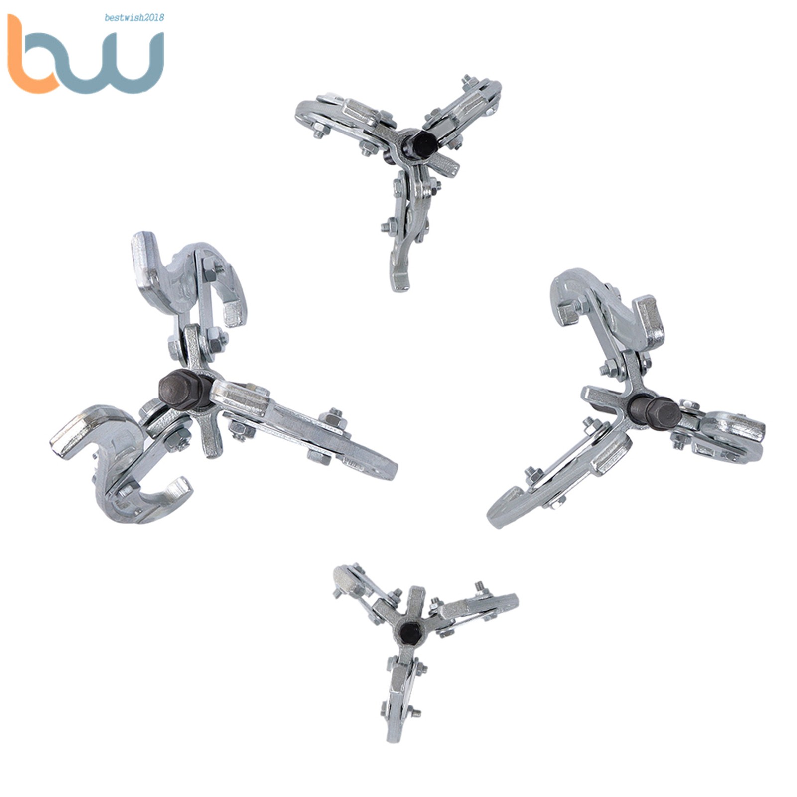 4PCS Gear Puller 3-Jaw Set Gear Pulley Bearing Puller 3″ 4″ 6″ 8″ For Car Repair