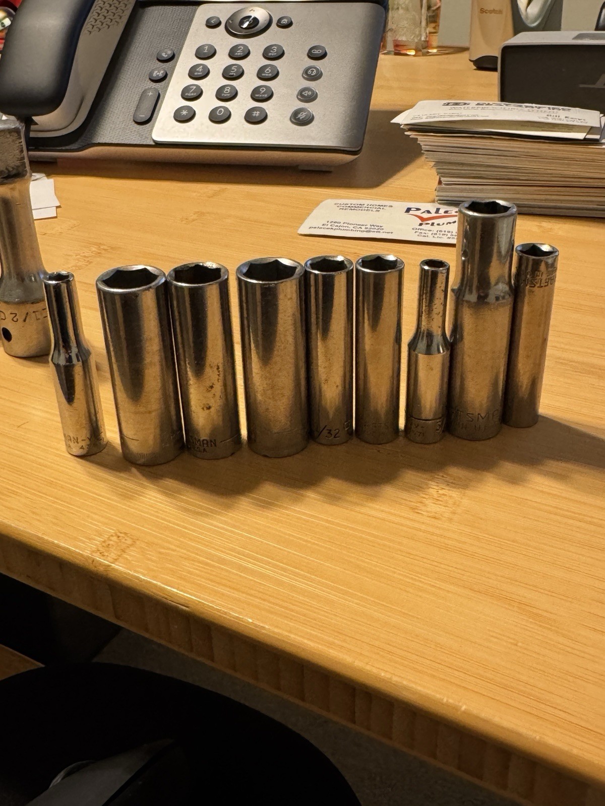 Craftsman Socket Variety 124 pieces in total, include 9 deep sockets and swivel