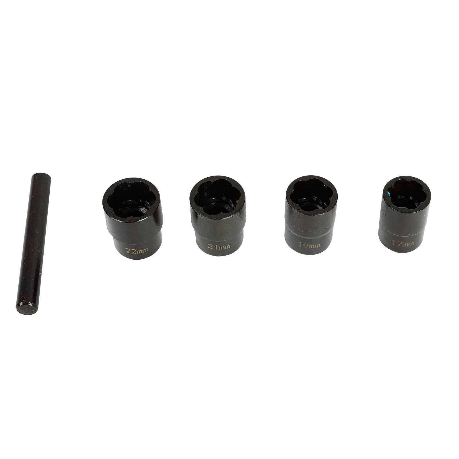 5pc Wheel Lock Removal Kit, Locking Lug Nut Removal Tool – 17MM,19MM, 21MM, 22MM