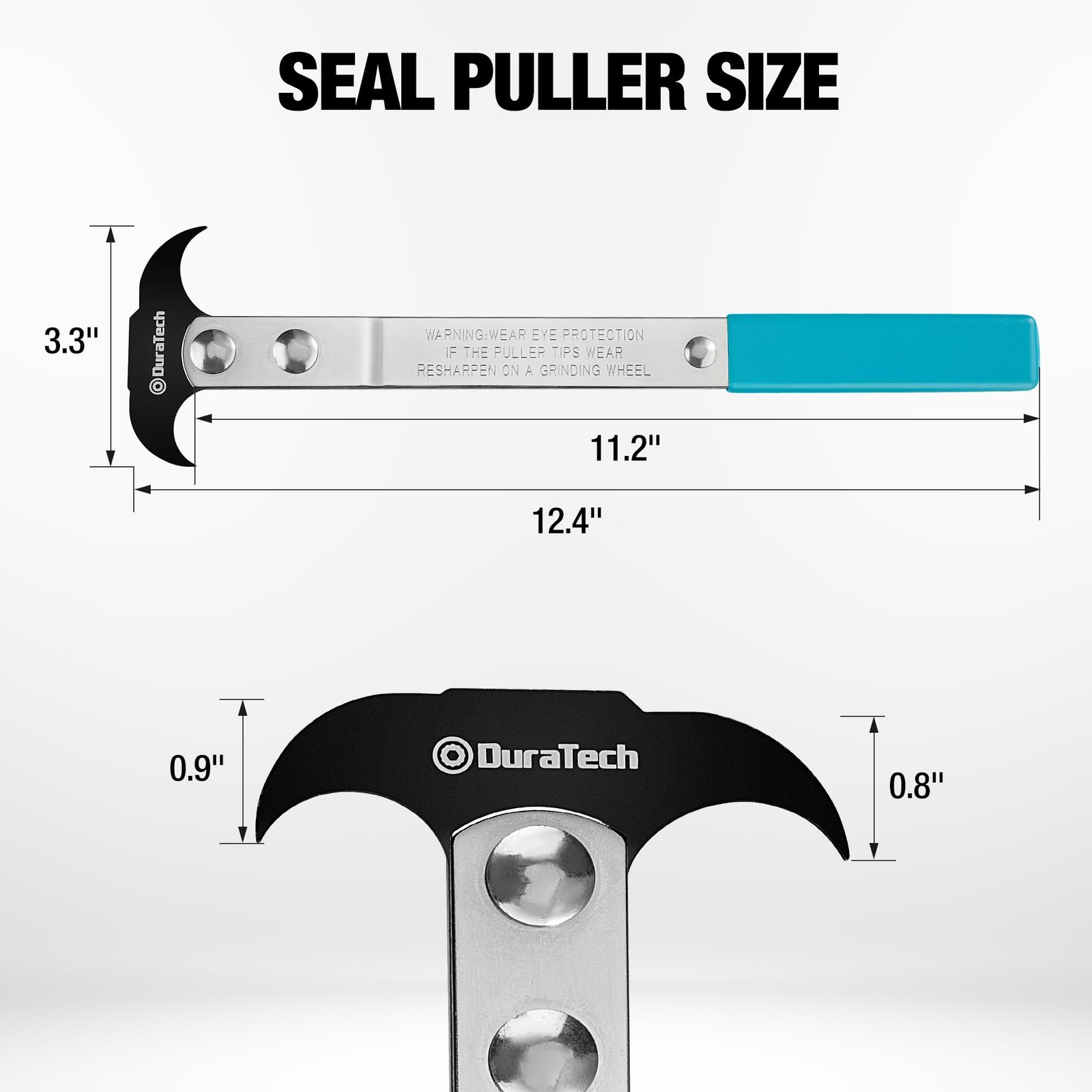 DURATECH Seal Puller, Removal Tool with Heat-Treated Steel, Blue