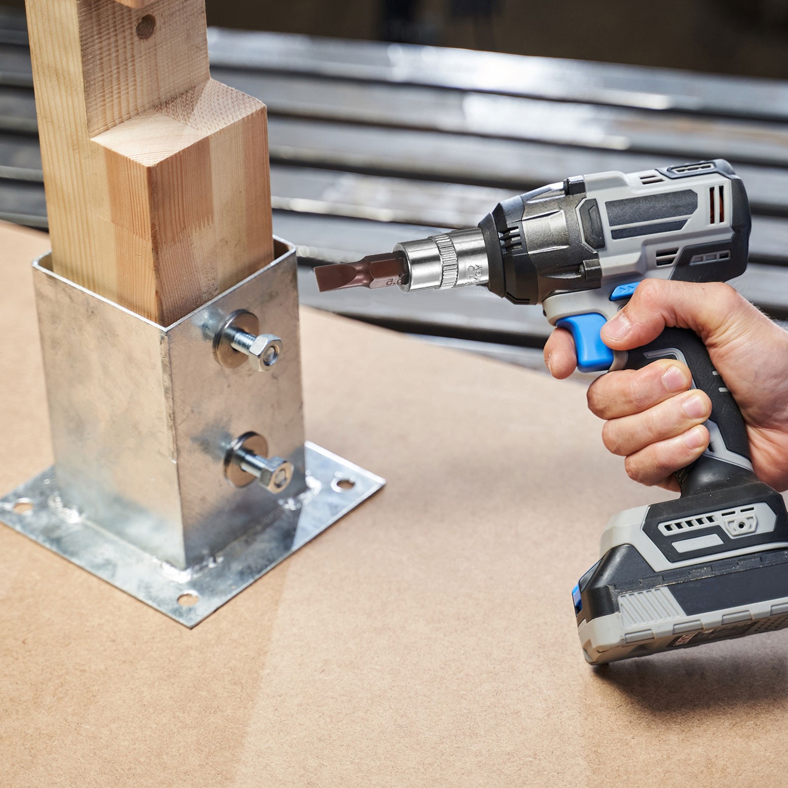 3pcs H6 Hex Bit Socket 1/4″ Square Drive Metric Extension Impact Bit Red