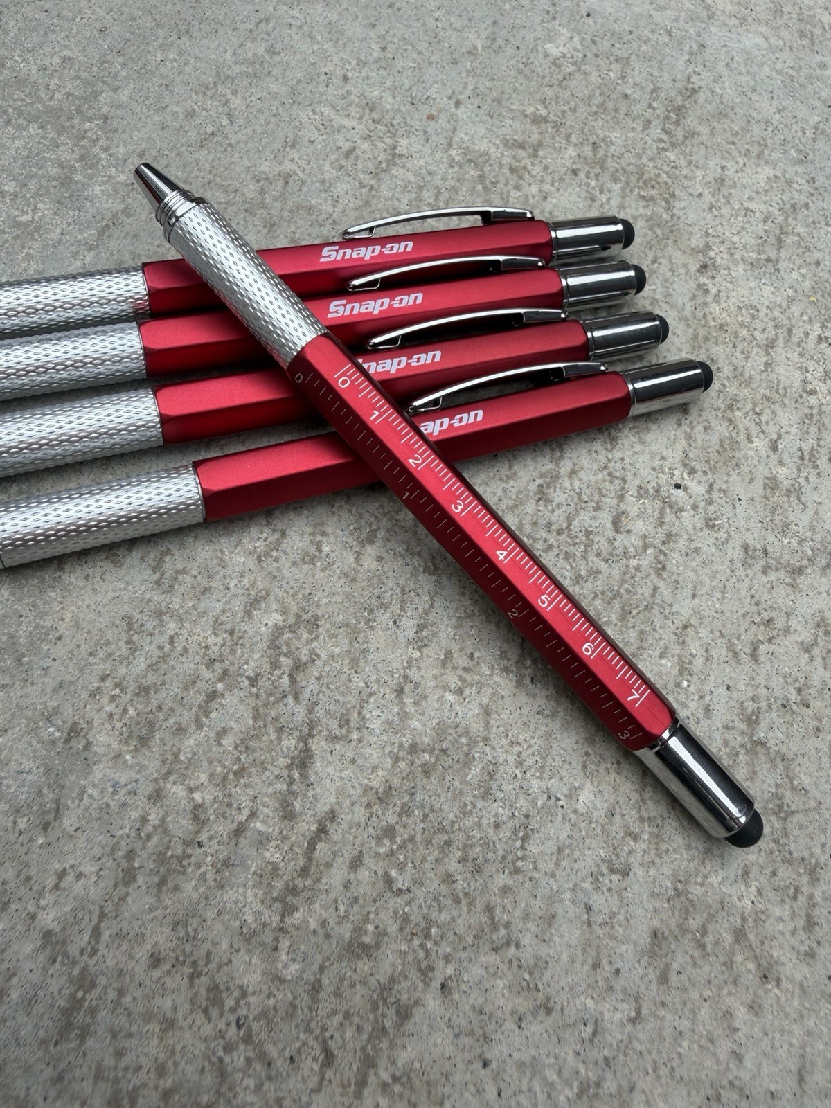Snap On Tools Set Of 5 Ballpoint Pens 7-in-1 Multi-tool Heavy Duty Snap-On