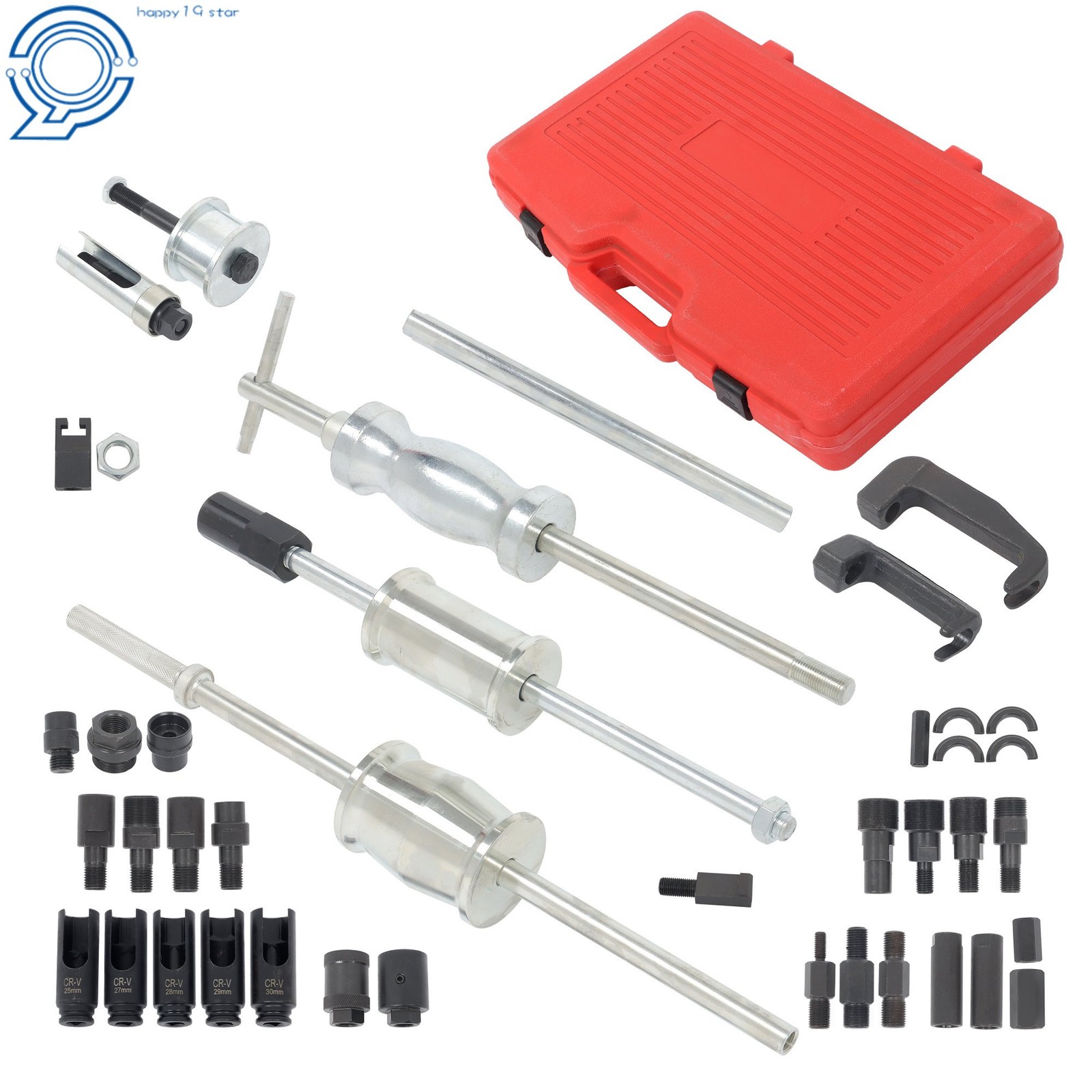 40Pcs Universal Diesel Injector Remover Slide Hammer Puller Extractor Kit