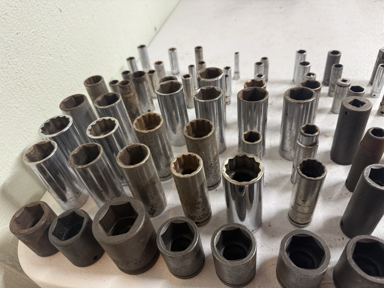 Lot of 85+ MIXED Impact/Normal Deep Sockets 3/8″ & 1/2″ Drive Cornwell USA Tools
