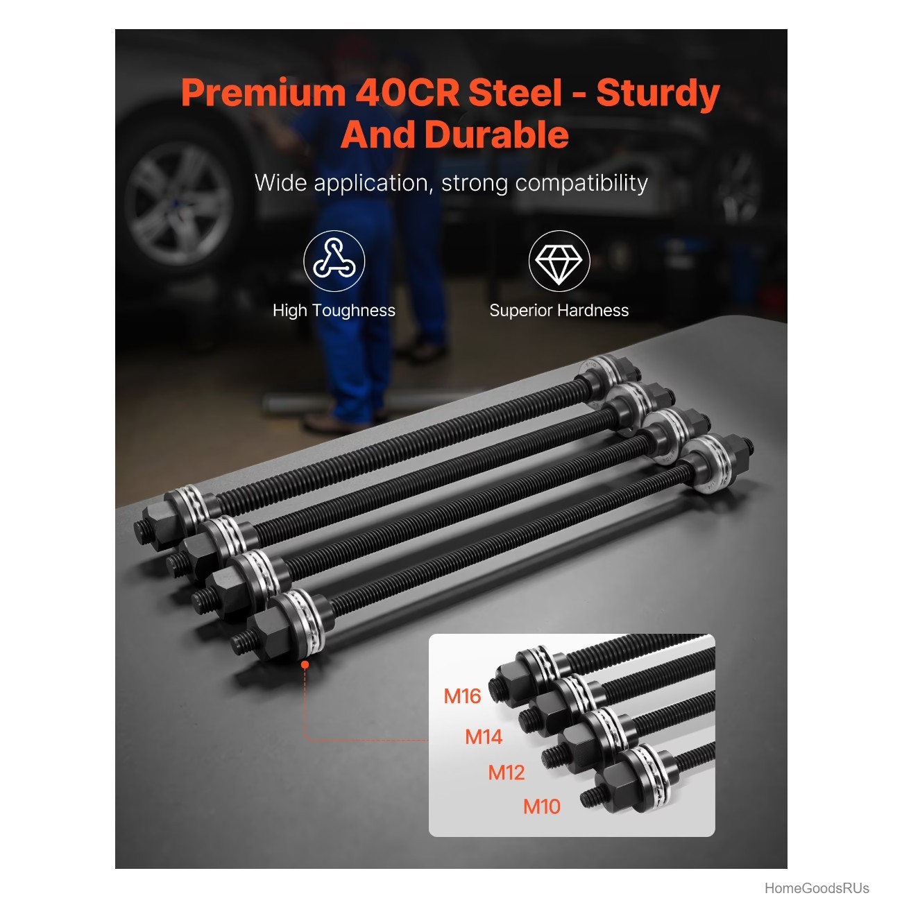 36 Piece Pull and Press Sleeve Kit Bush Removal Installation Tool Set Carrying