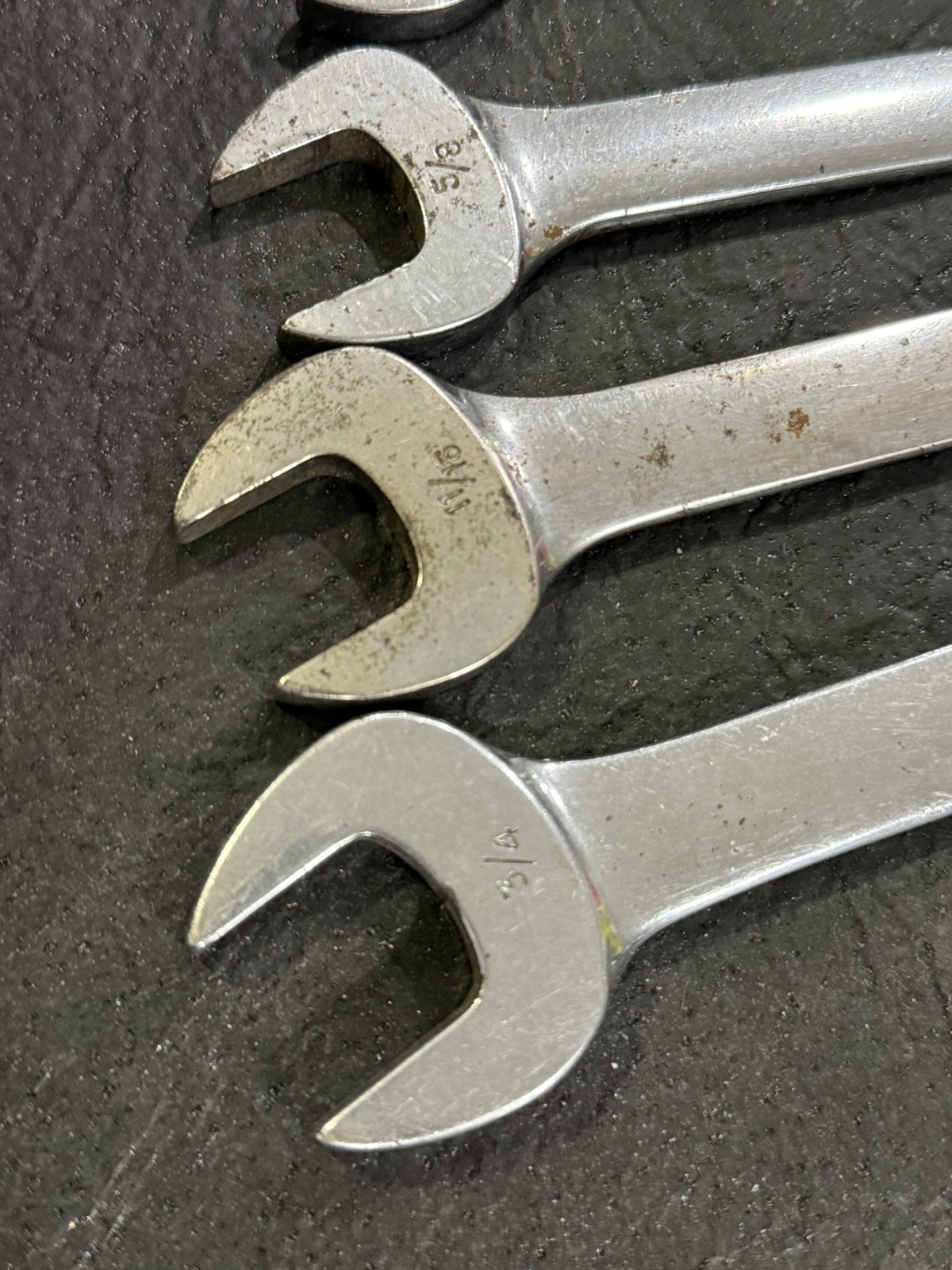 Snap-on Tools 8 pc SAE Combo Wrench Set 5/16″ – 3/4” OSH10 to OSH24, USA MADE