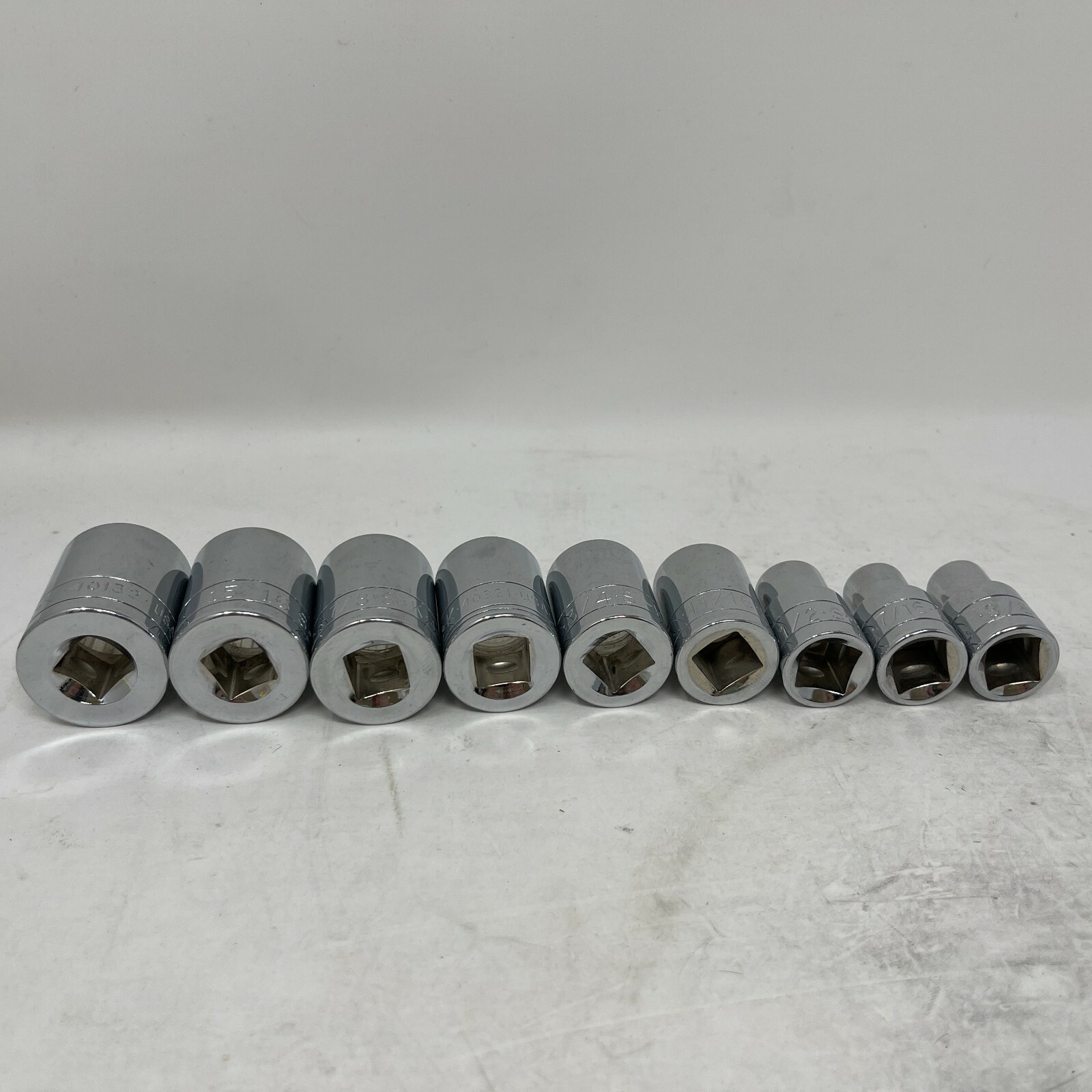 SK Tools 12Pts 1/2” Drive 9 Socket Set 40212 3/8″ To 40132 1″ SAE + 21mm Metric