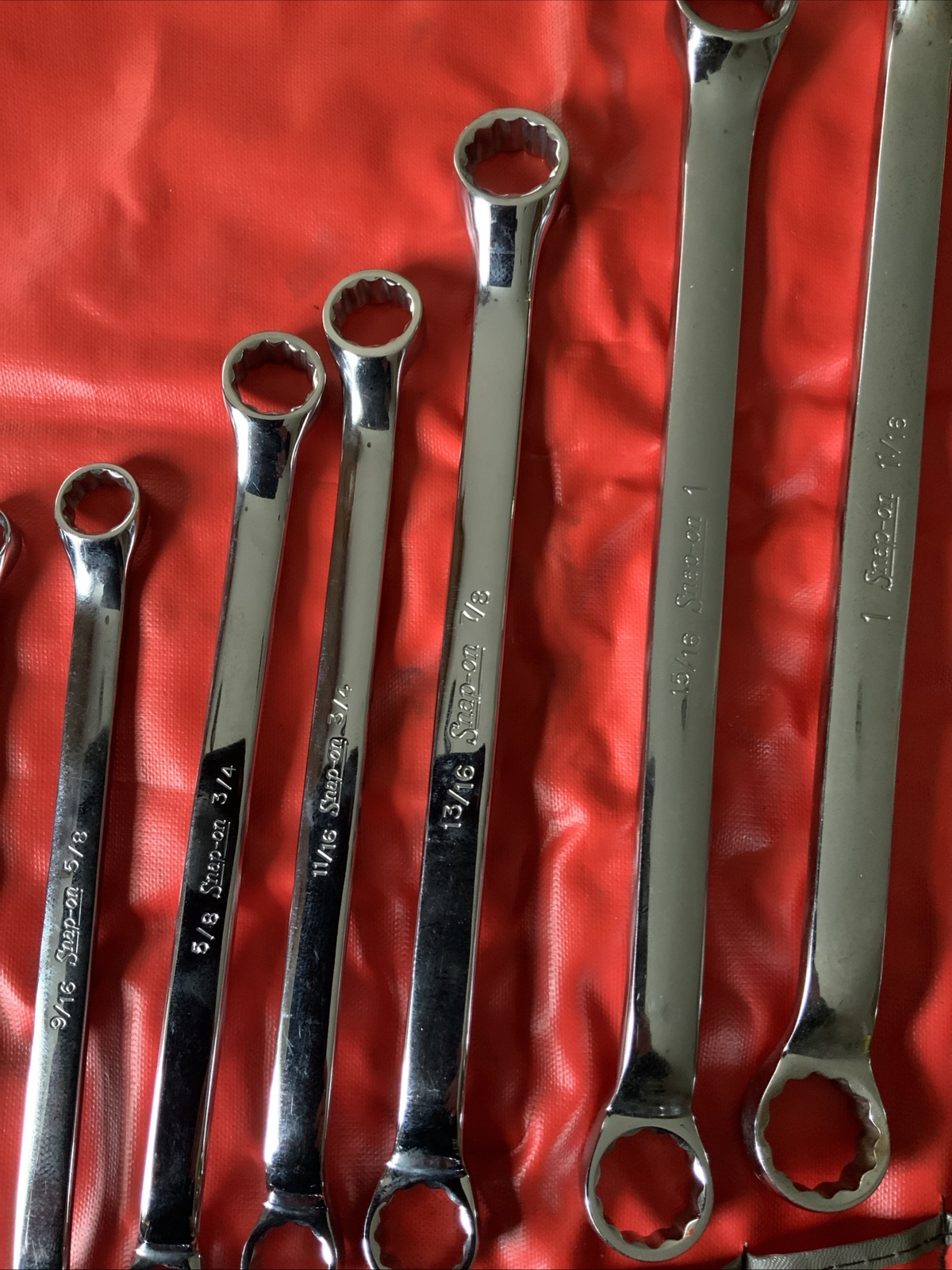 Snap On 10 Degree Double Offset Box End Wrench Set, 3/8 Up To 1 5/16