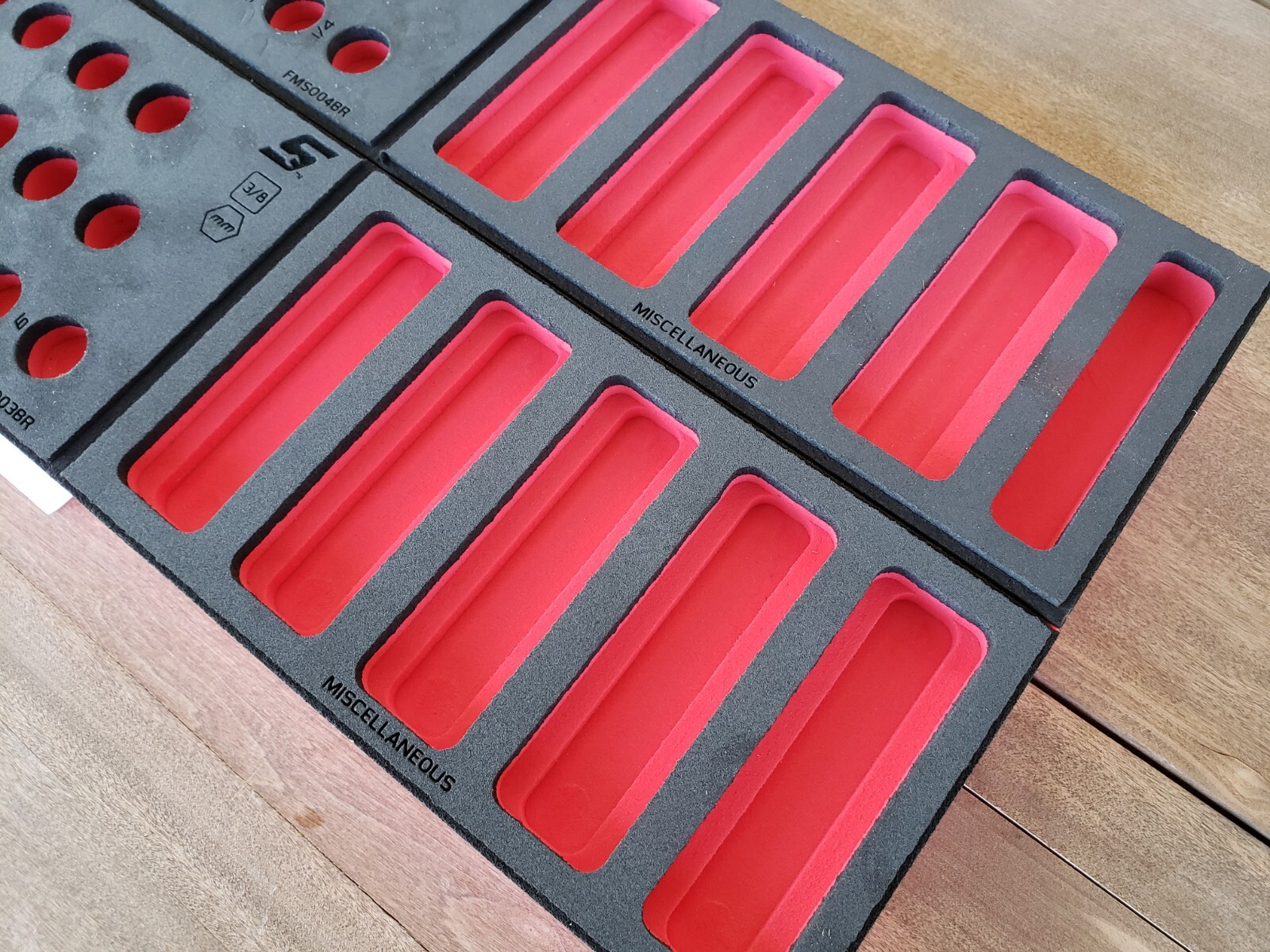 Snap-on Tools 2pc FOAM ORGANIZER TRAY for 3/8″ Drive METRIC SAE Sockets Sets