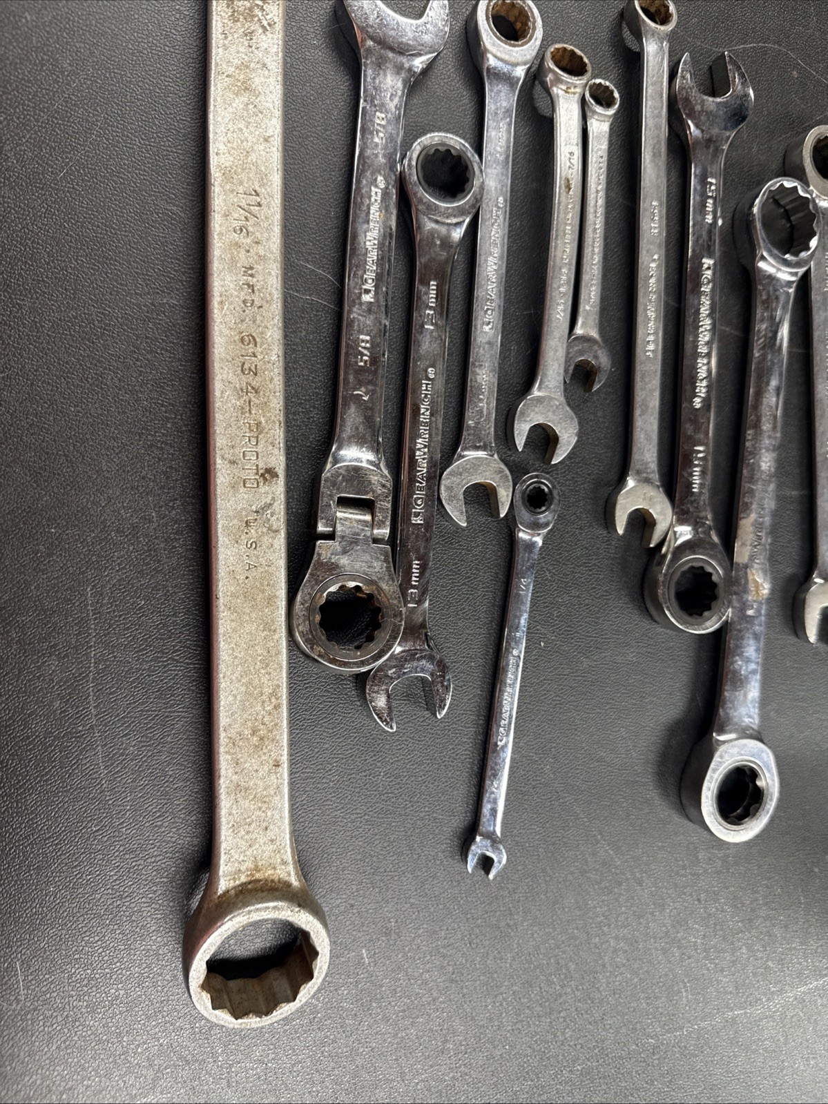 Proto & Gearwrench Combination Wrenches 11 Pieces