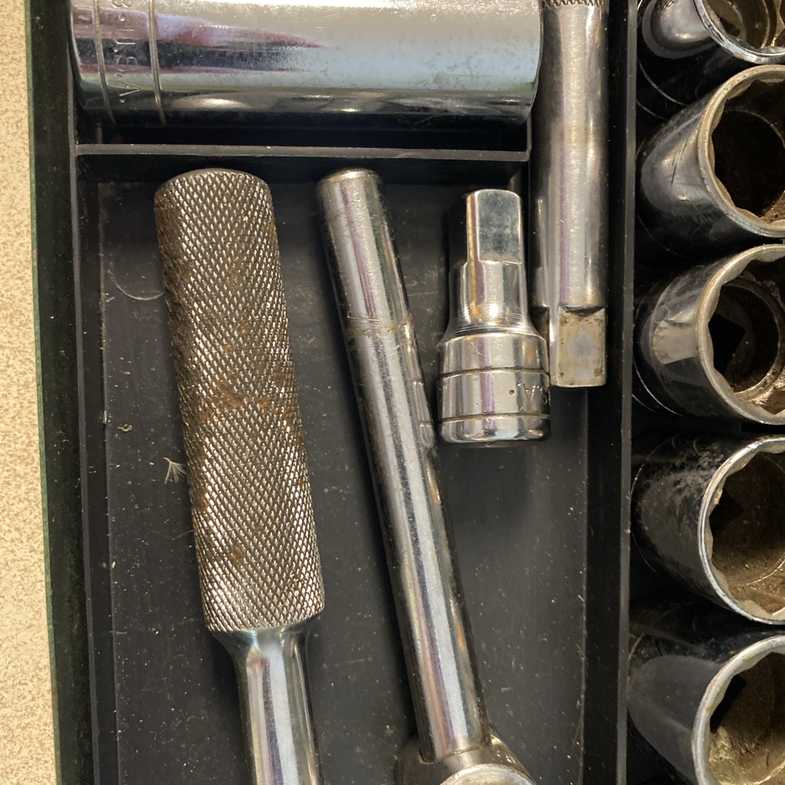 SK Tools 26pc. SAE 1/2″ Drive Deep & Shallow Socket Set w/ Ratchet & Extras
