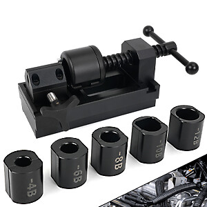 AN4-AN12 Fuel Line Fittings Installation Tool Fuel Hose Repair Tool Kit Black