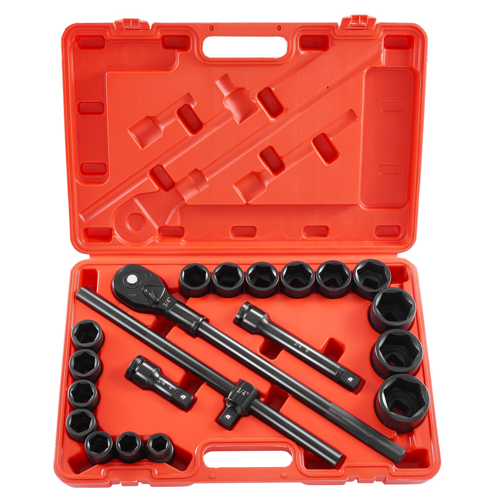 Impact Socket Set Impact Sockets 3/4 Inches 21 Piece 3/4 Inches to 2 Inches SAE