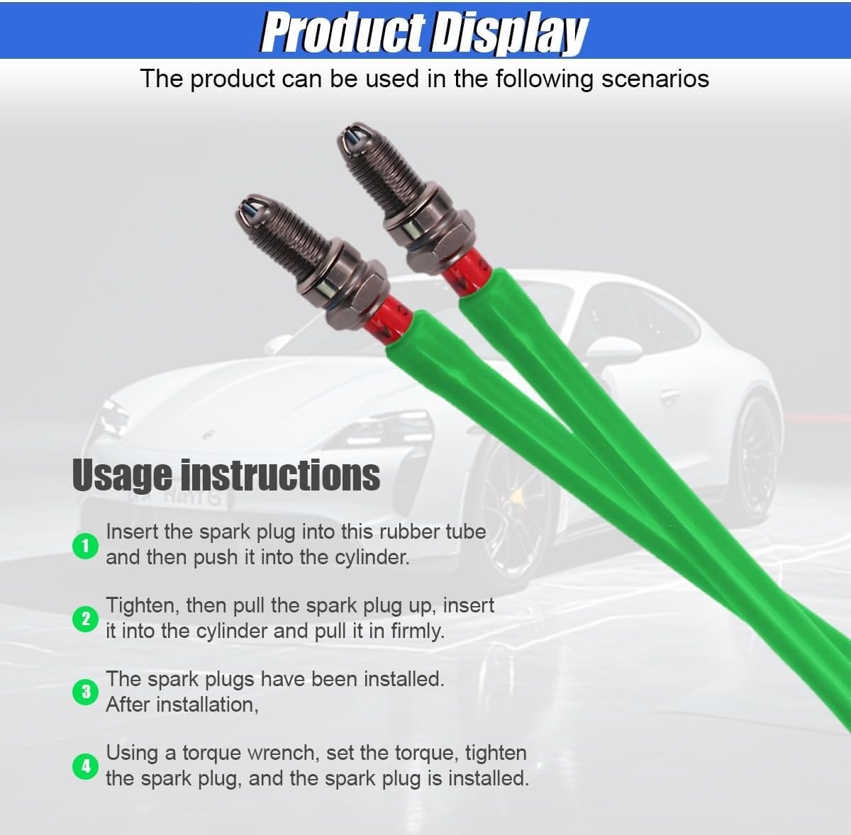 Portable Automotive Spark Plug Installation/Removal Tool, Two Sizes
