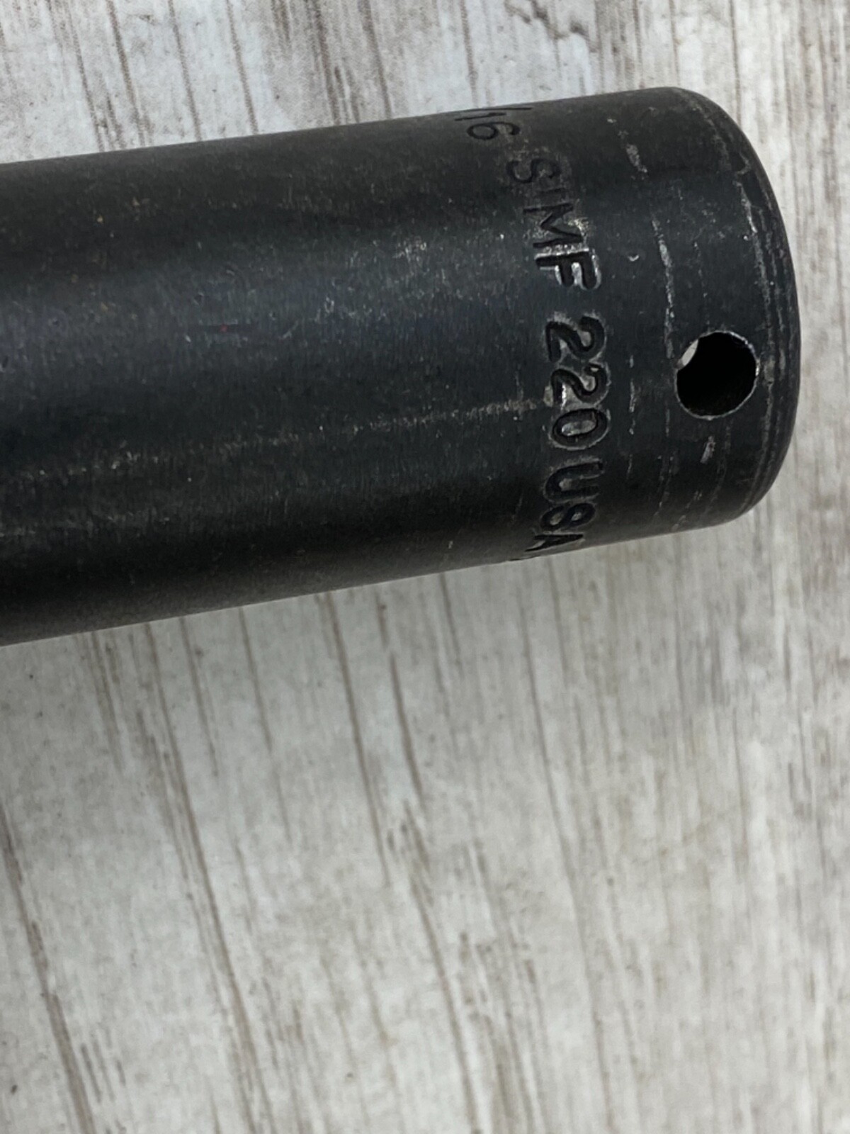 Snap-on Tools USA 3/8″ Drive 11/16″ SAE Deep 6 Point Impact Socket SIMF220