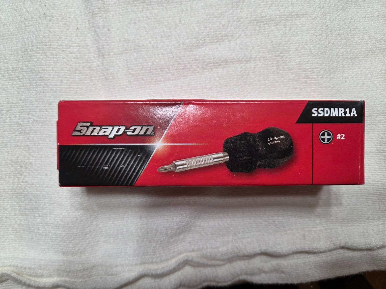 Snap-on Tools USA NEW BLACK Stubby Hard Handle Ratcheting Screwdriver SSDMR1A